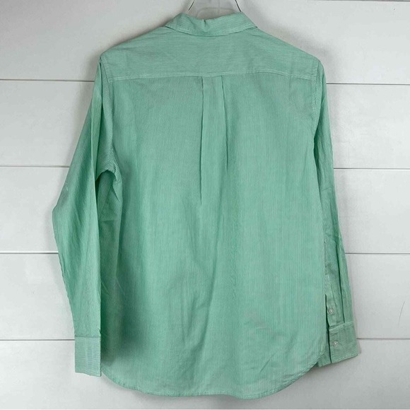 NEW EVERLANE The Silky Cotton Women's Relaxed Button Down Shirt Mint WOMEN 4 - Picture 8 of 14